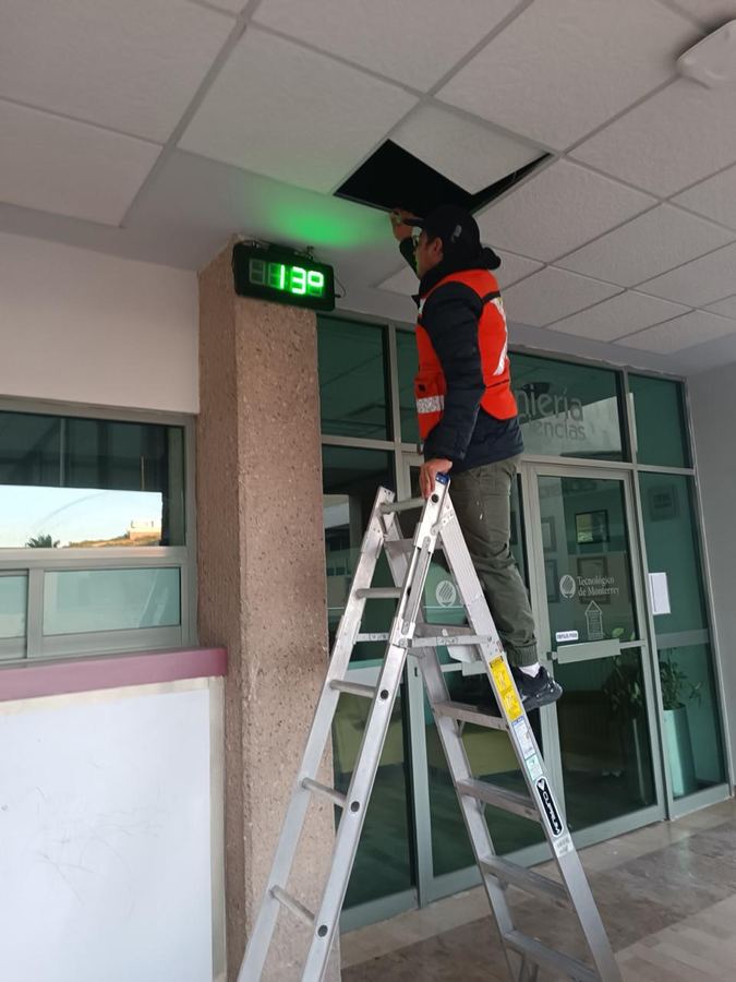 Instalación en plafón