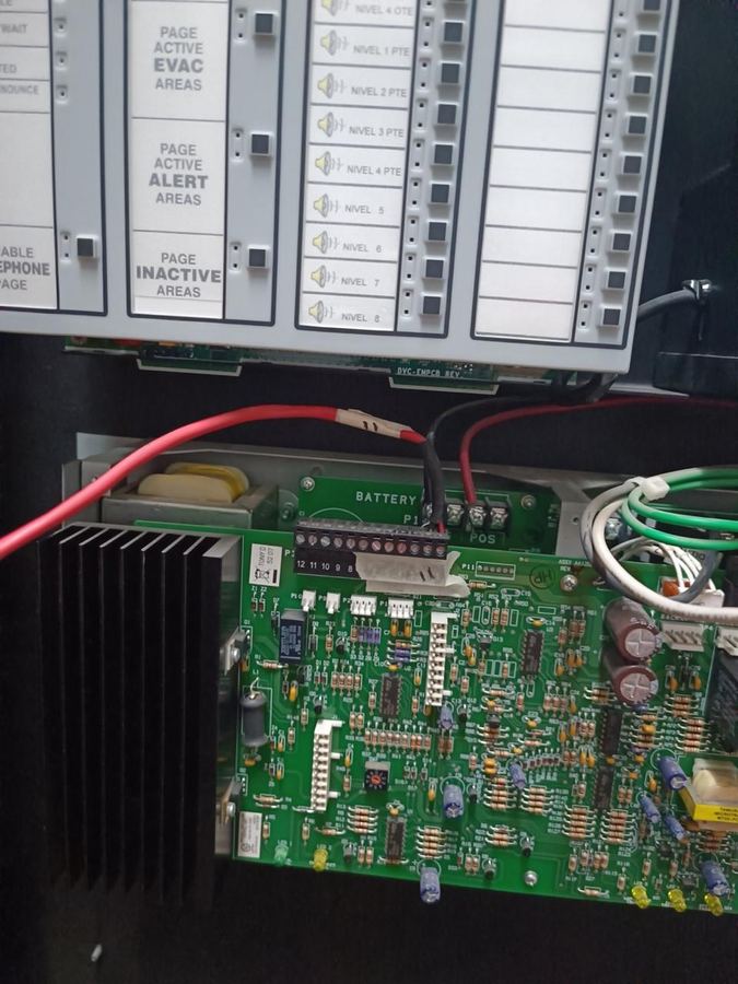 Panel de alarma contra incendio